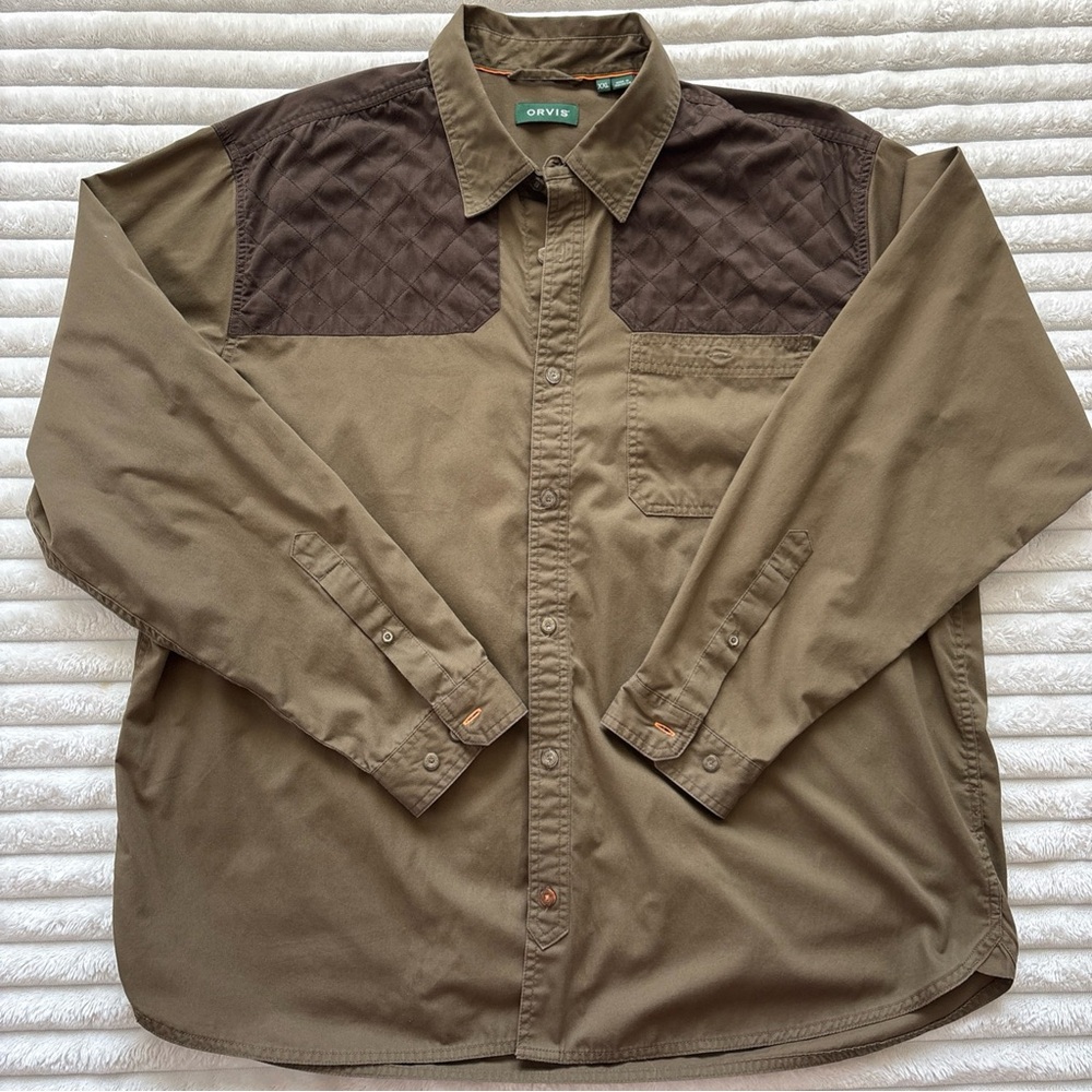 Orvis Midweight Shooting Shirt Button Down Mens 2XL Outdoor Nature Hunting
